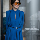 ALINA KLEMM festliches Kleid blau Damenbekleidung Hochzeitsoutfit