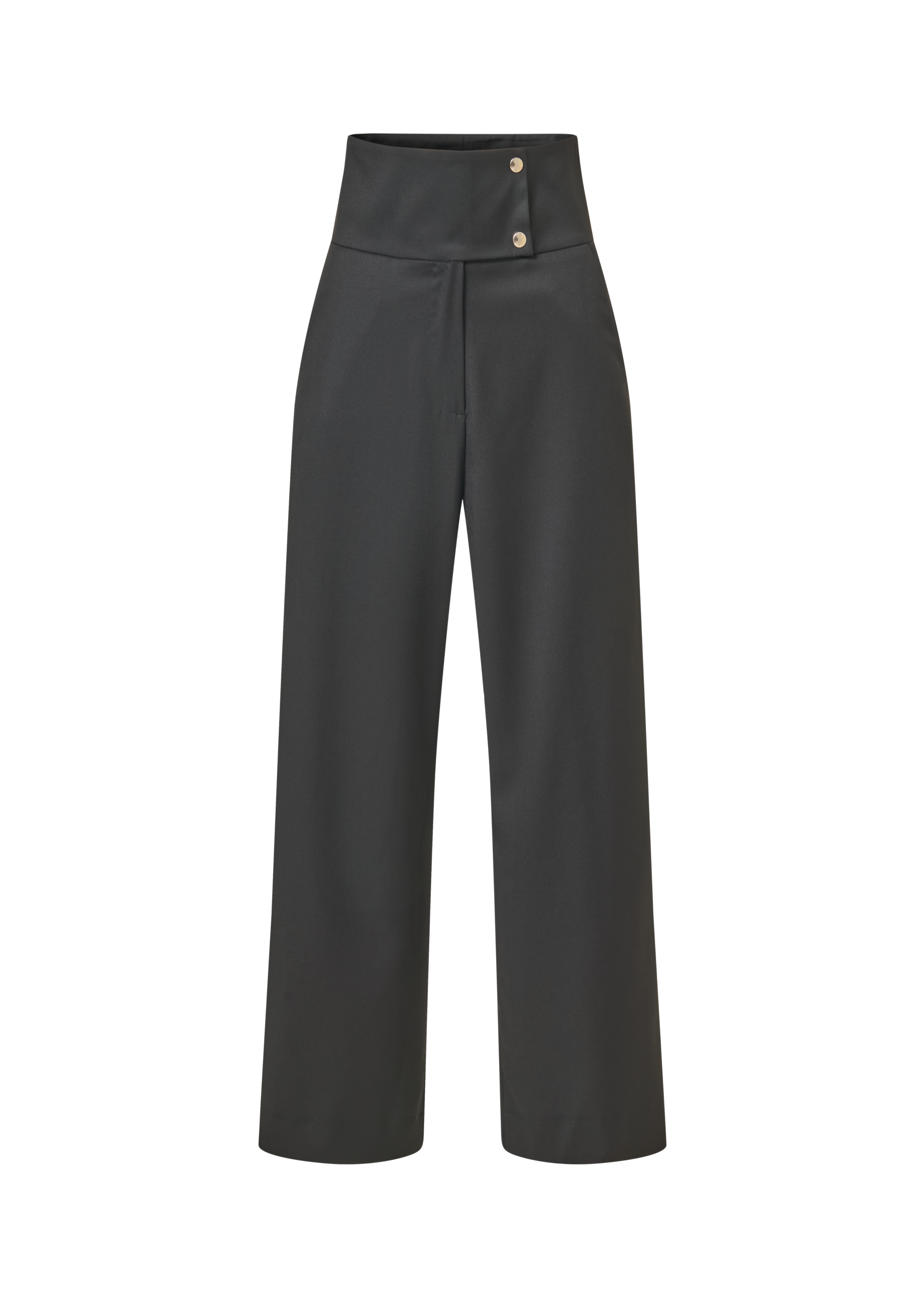 Alina_Klemm_Taillenhose_black_wool Hose Damenbekleidung