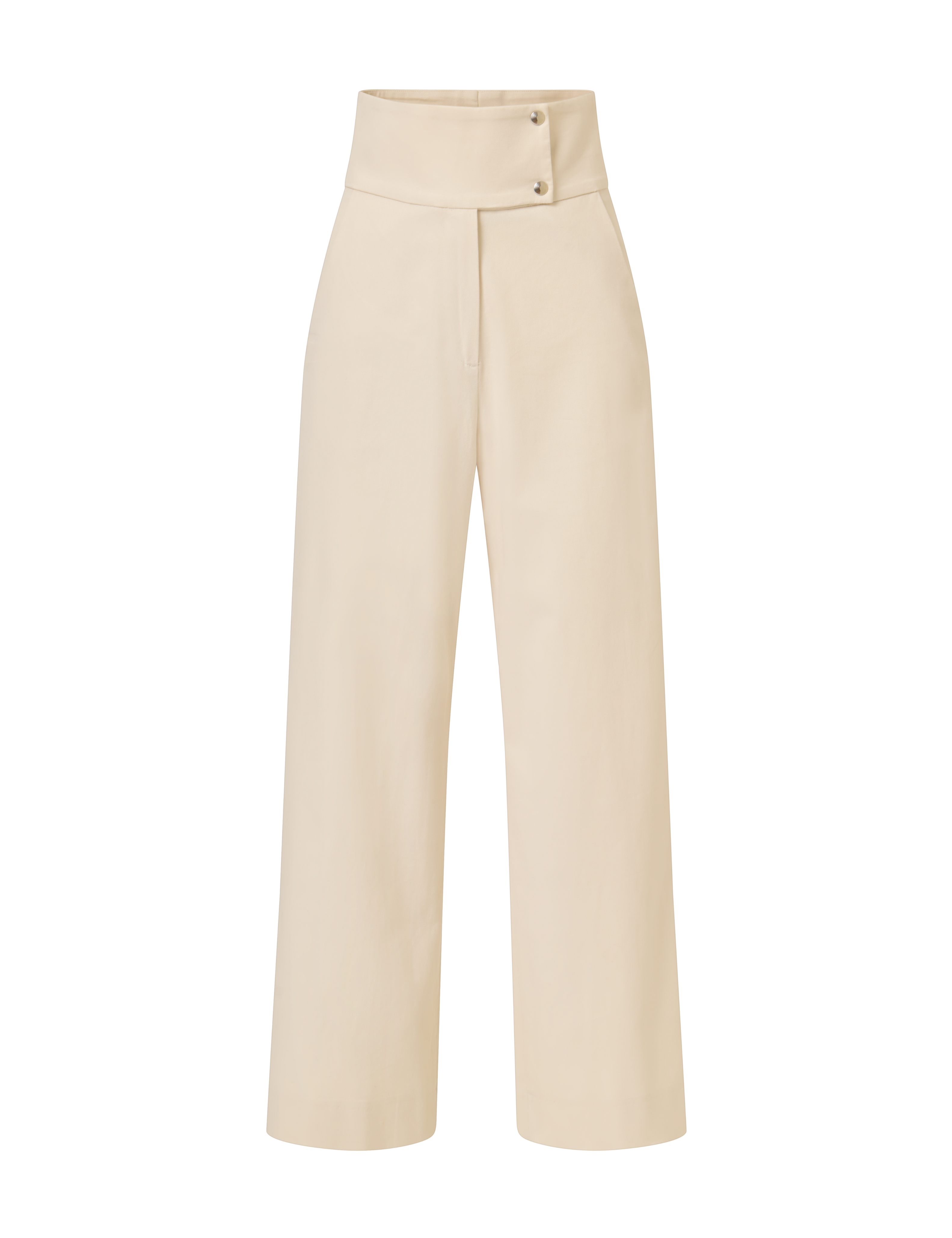 Alina_Klemm_Taillenhose_cotton_beige Hose Damenbekleidung