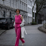 Alina Klemm Top Hose pink Damenbekleidung