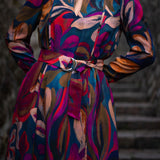 Alina Klemm festliches Kleid pink bunt