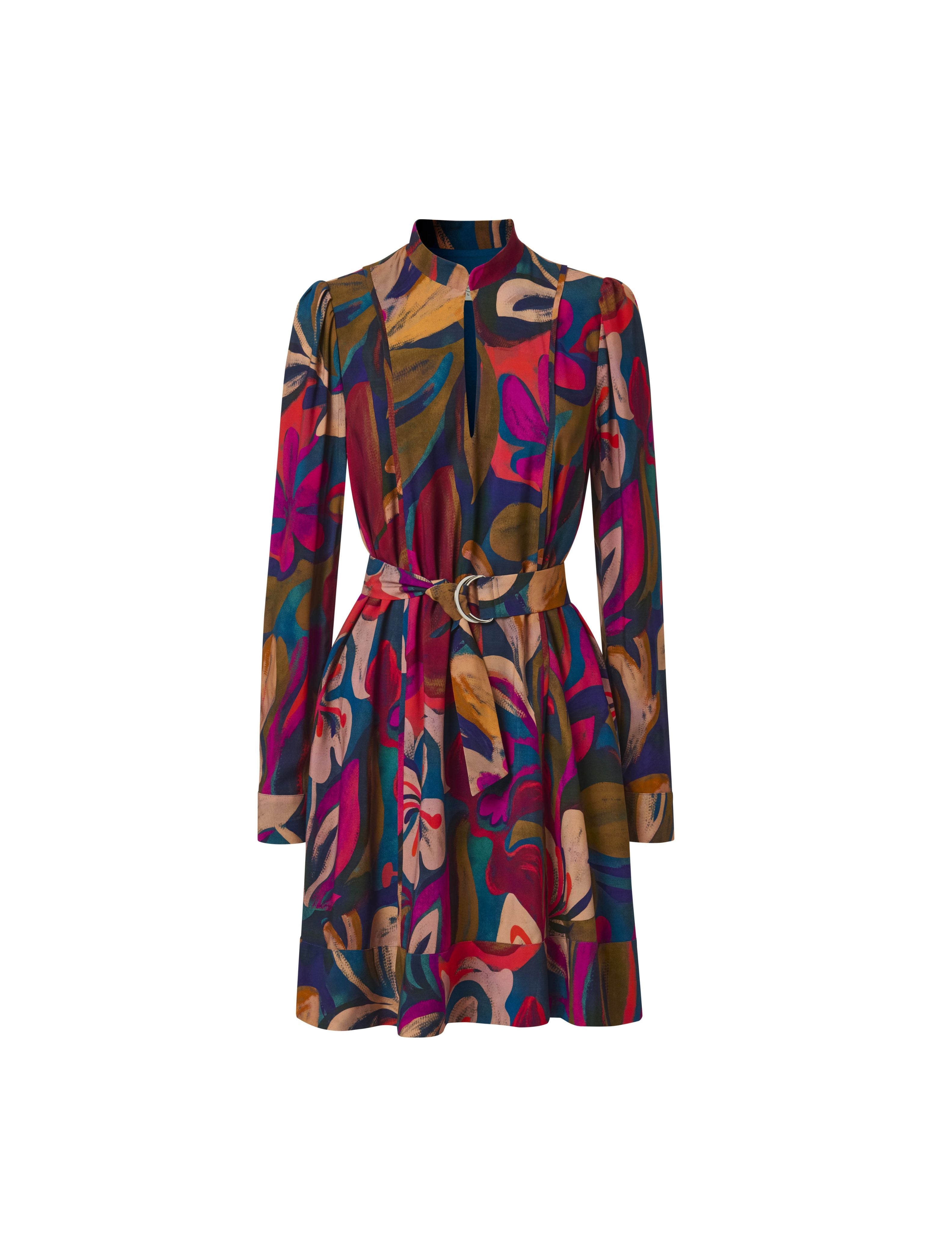 Festivedress warm flowers Alina Klemm festliches Kleid Damenbekleidung