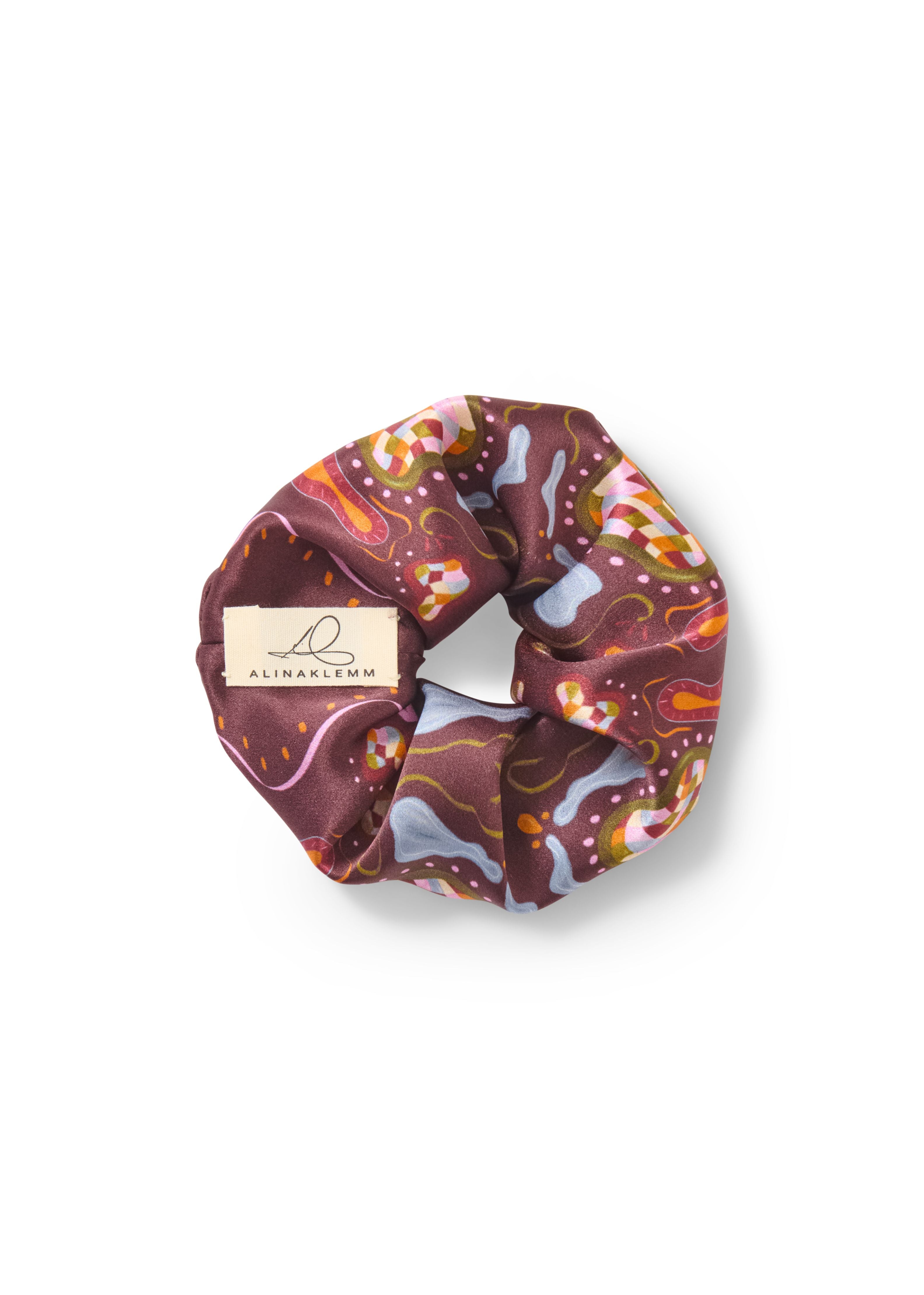 Seidenscrunchie ALINA KLEMM Burgunder Scrunchie