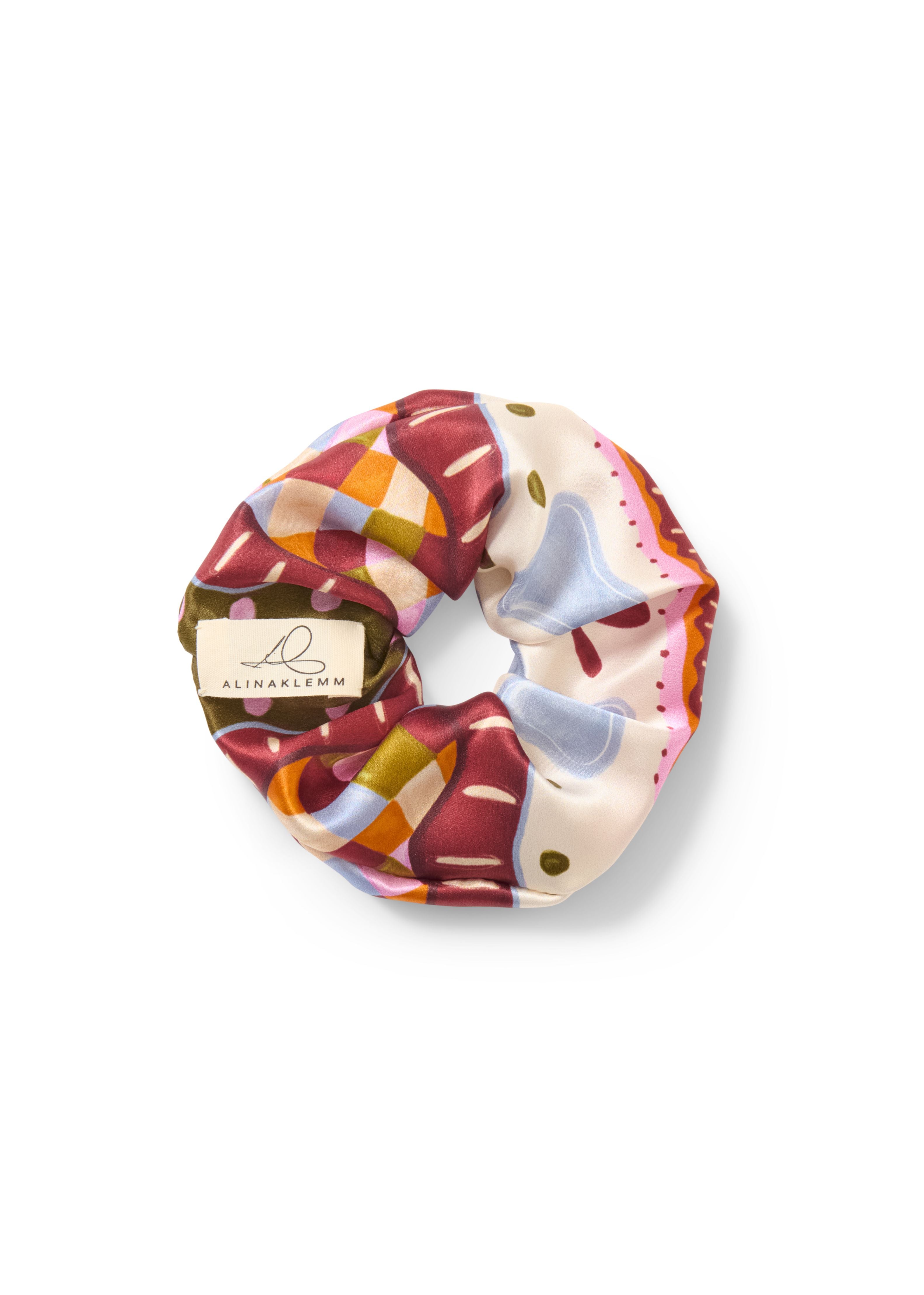 Seidenscrunchie ALINA KLEMM kariert Scrunchie