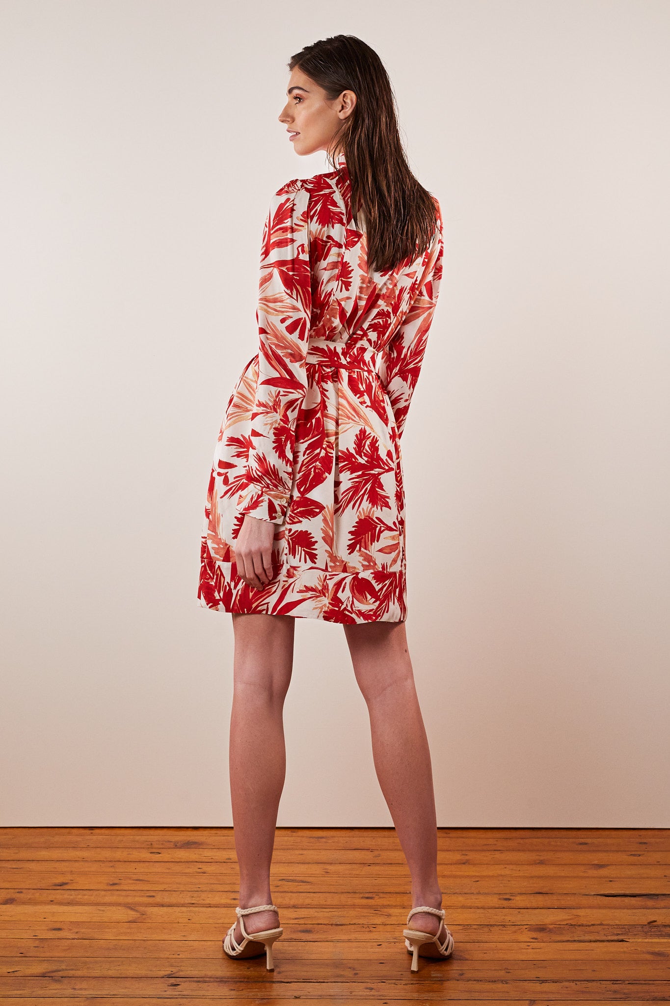 Sommerkleid-Festivedress-floralred-back rot festlich