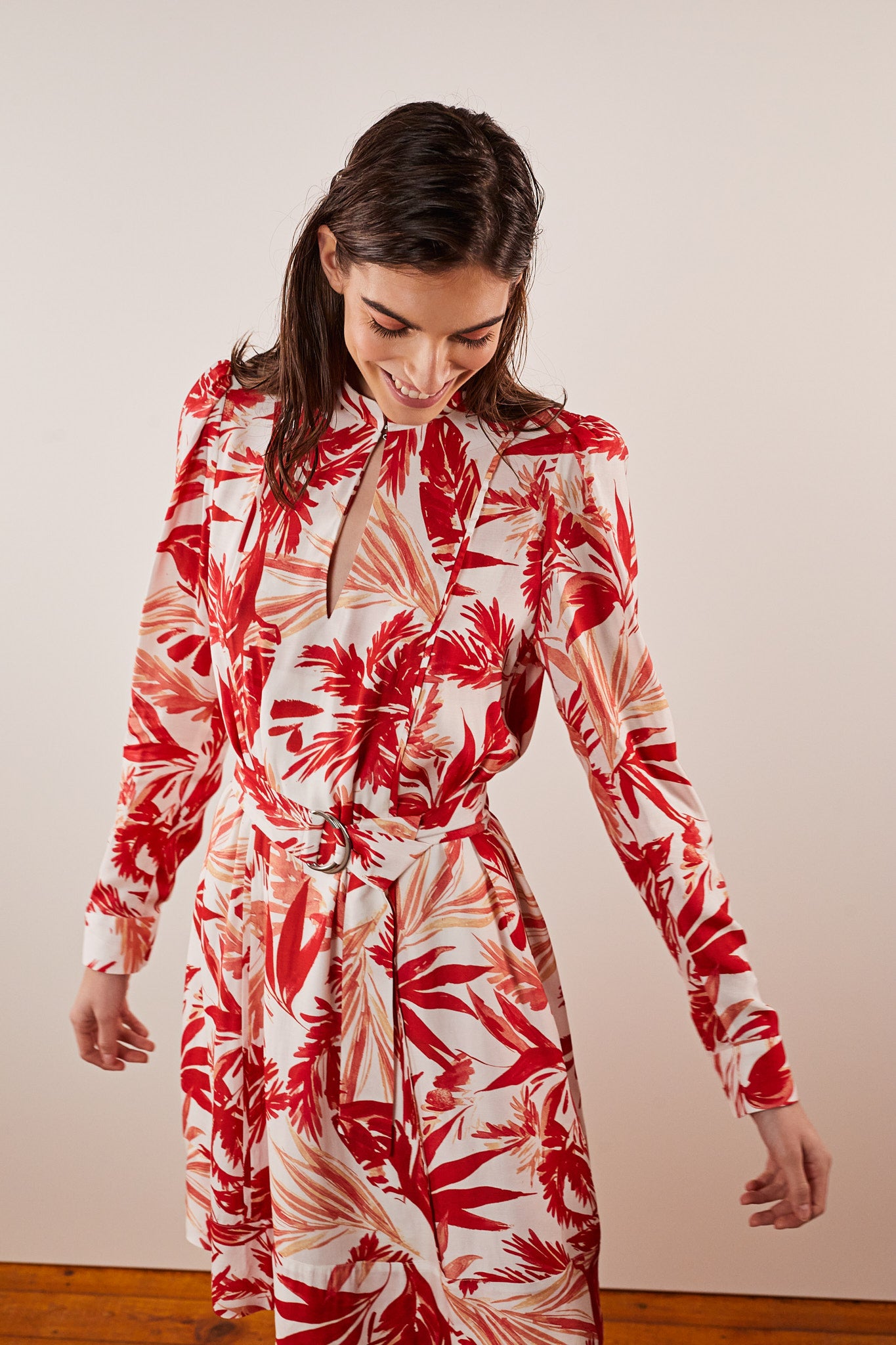Sommerkleid-Festivedress-floralred-detail