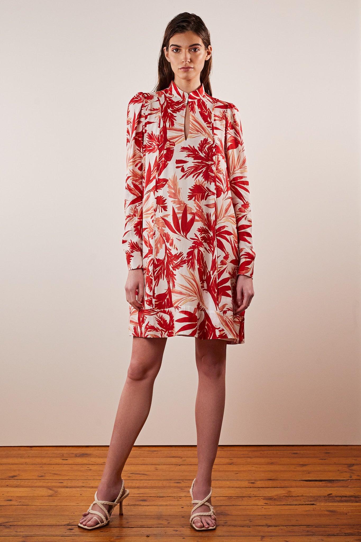 Sommerkleid-Festivedress-floralred-front
