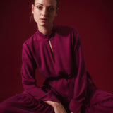 Midikleid sweet plum