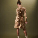 Festivedress caramel stripes