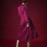 Midikleid sweet plum