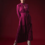 Midikleid sweet plum