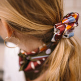 Seidenscrunchie echoes of art olive