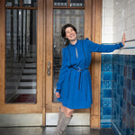 ALINA KLEMM festliches Kleid blau Damenbekleidung Hochzeitsoutfit