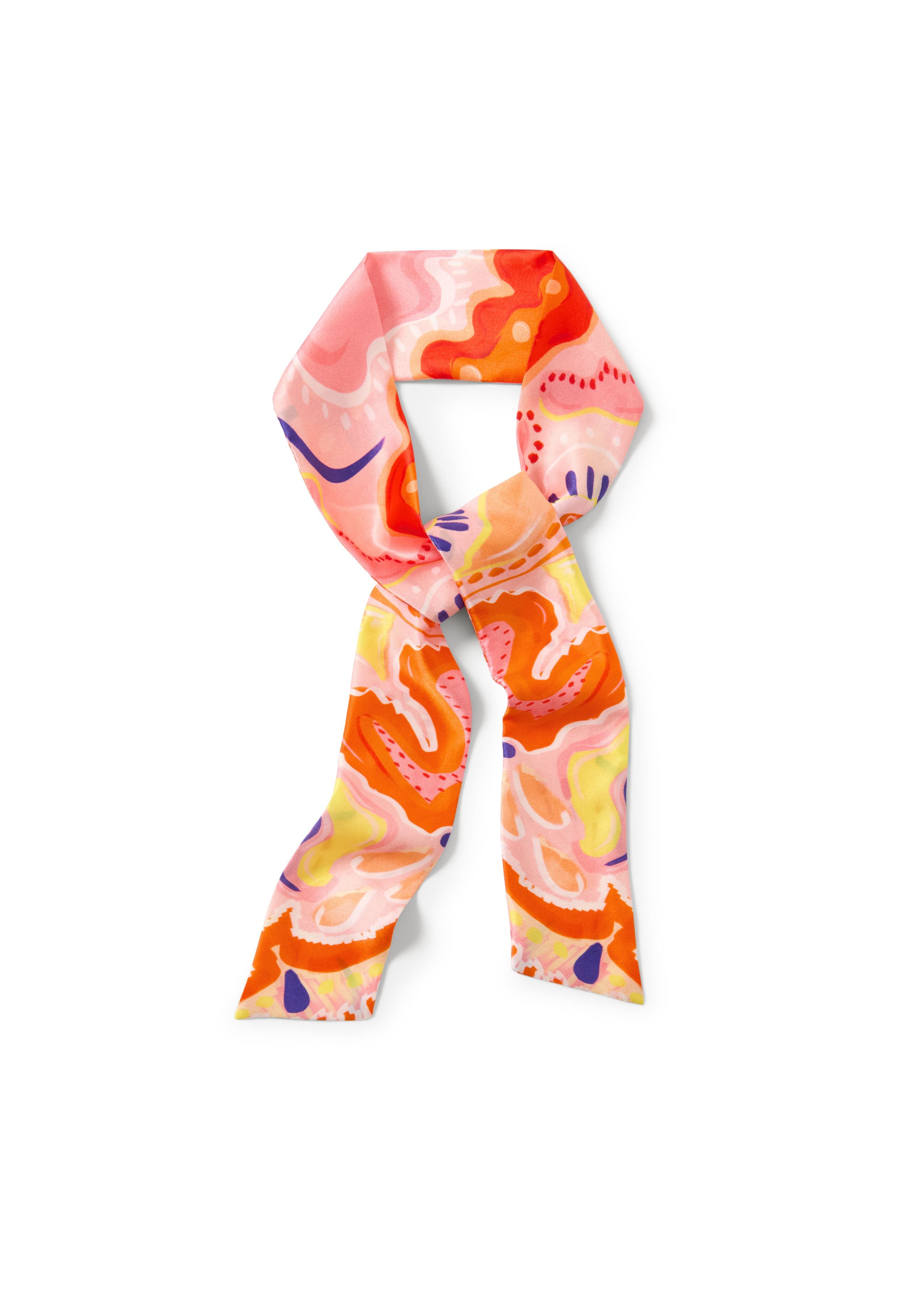 Alina Klemm Seidenband rosa bunt Accessoire Hamburg