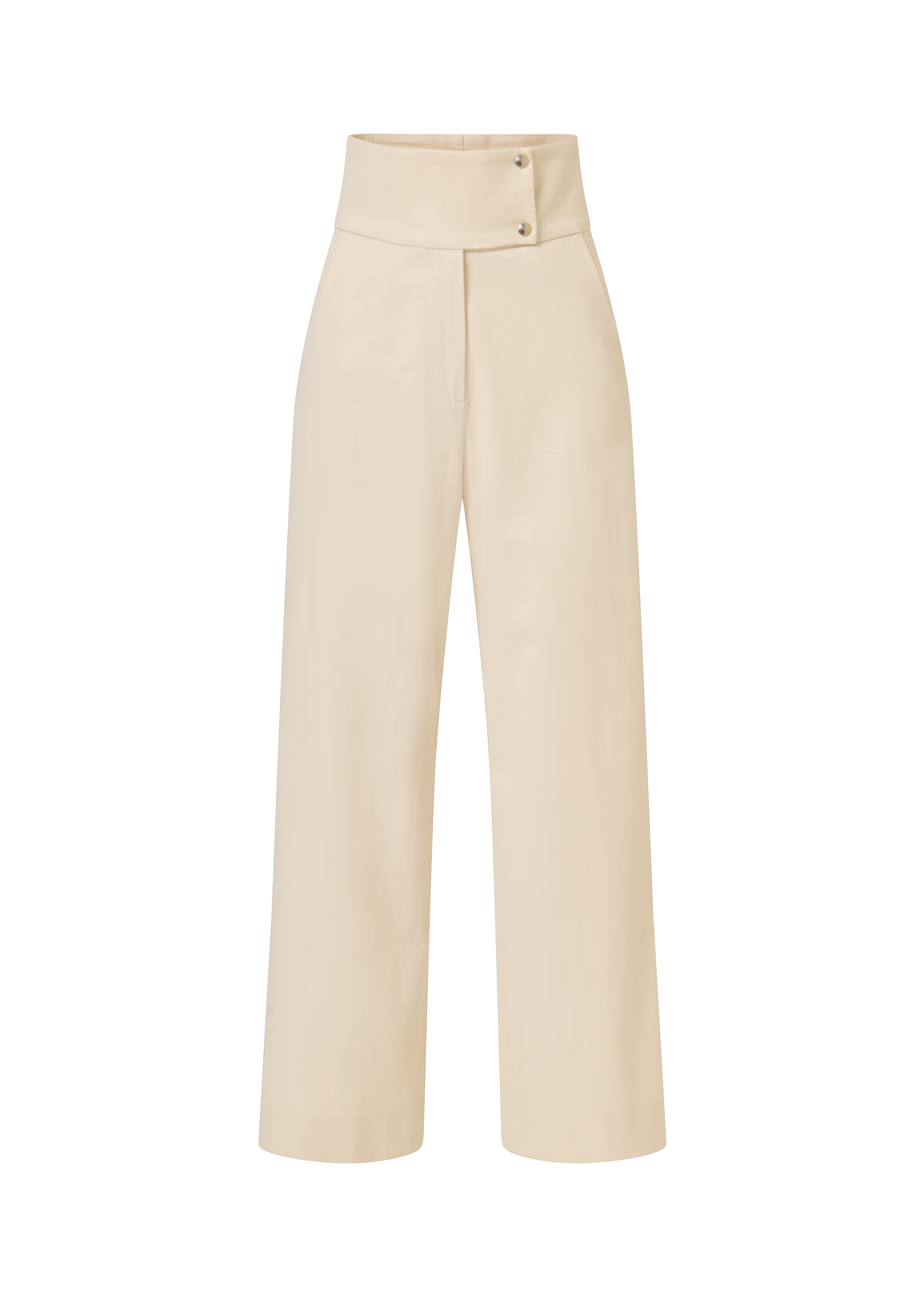Alina_Klemm_Taillenhose_cotton_beige Hose Damenbekleidung
