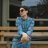 Alina Klemm festliches Kleid blau Damenbekleidung festivedress blue bird