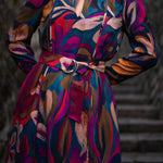 Alina Klemm festliches Kleid pink bunt