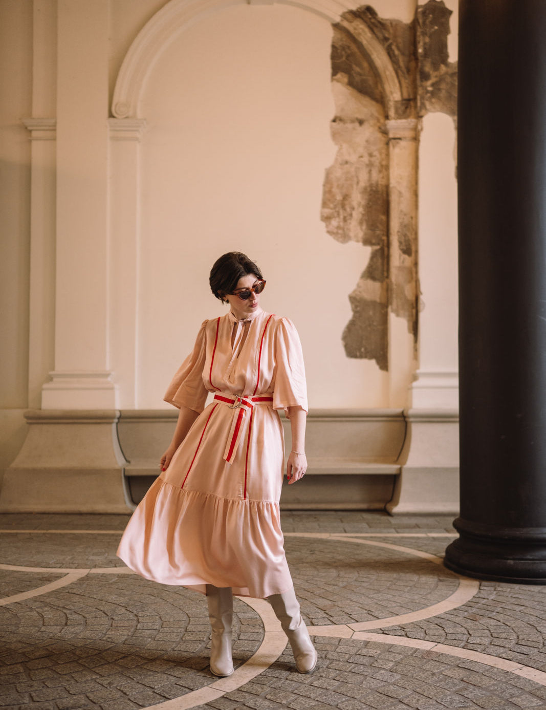 Alina Klemm festliches Kleid rosa Damenbekleidung Romanticdress 