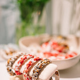 Armband floral red