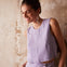 Croptop-lavender-front Alina Klemm lila Top Damenbekleidung Hamburg