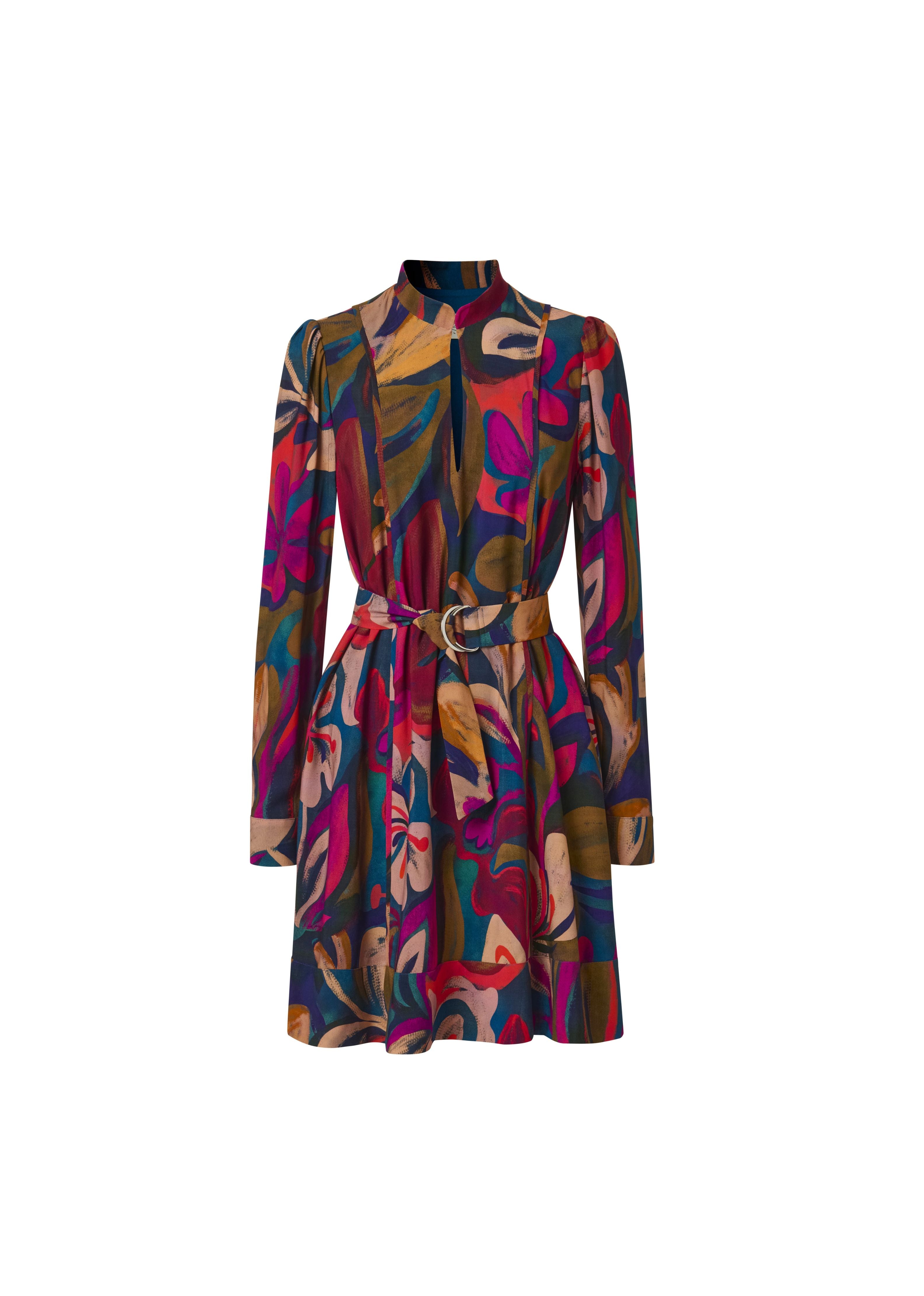 Festivedress warm flowers Alina Klemm festliches Kleid Damenbekleidung