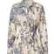 Hemdbluse Alina Klemm blue denim flowers Bluse Damenbekleidung