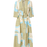 Langes kariertes Kleid für Hochzeiten