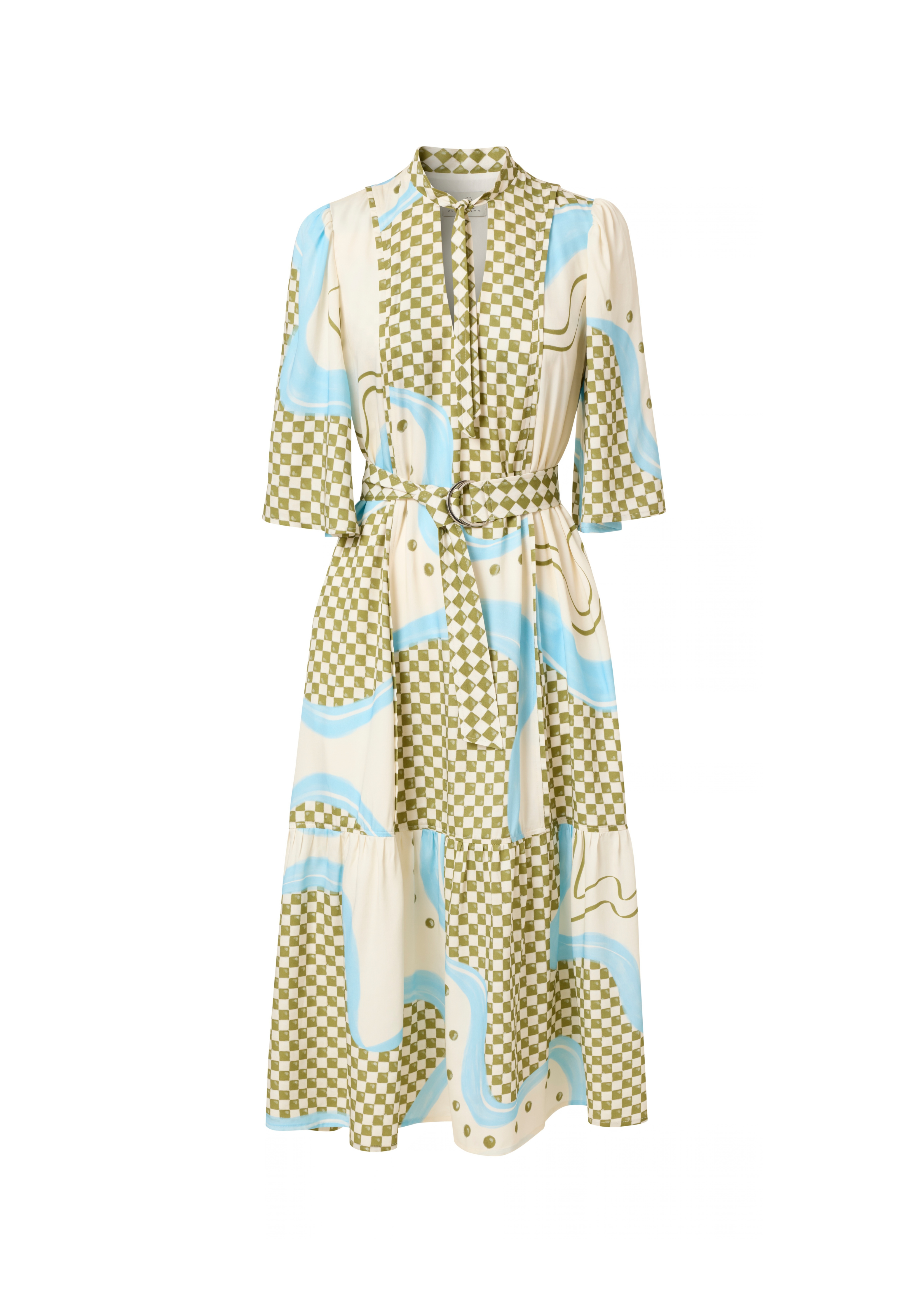 Langes kariertes Kleid für Hochzeiten