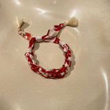 Armband floral red