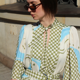 Kleid HOCHZEITSGAST kariert blau