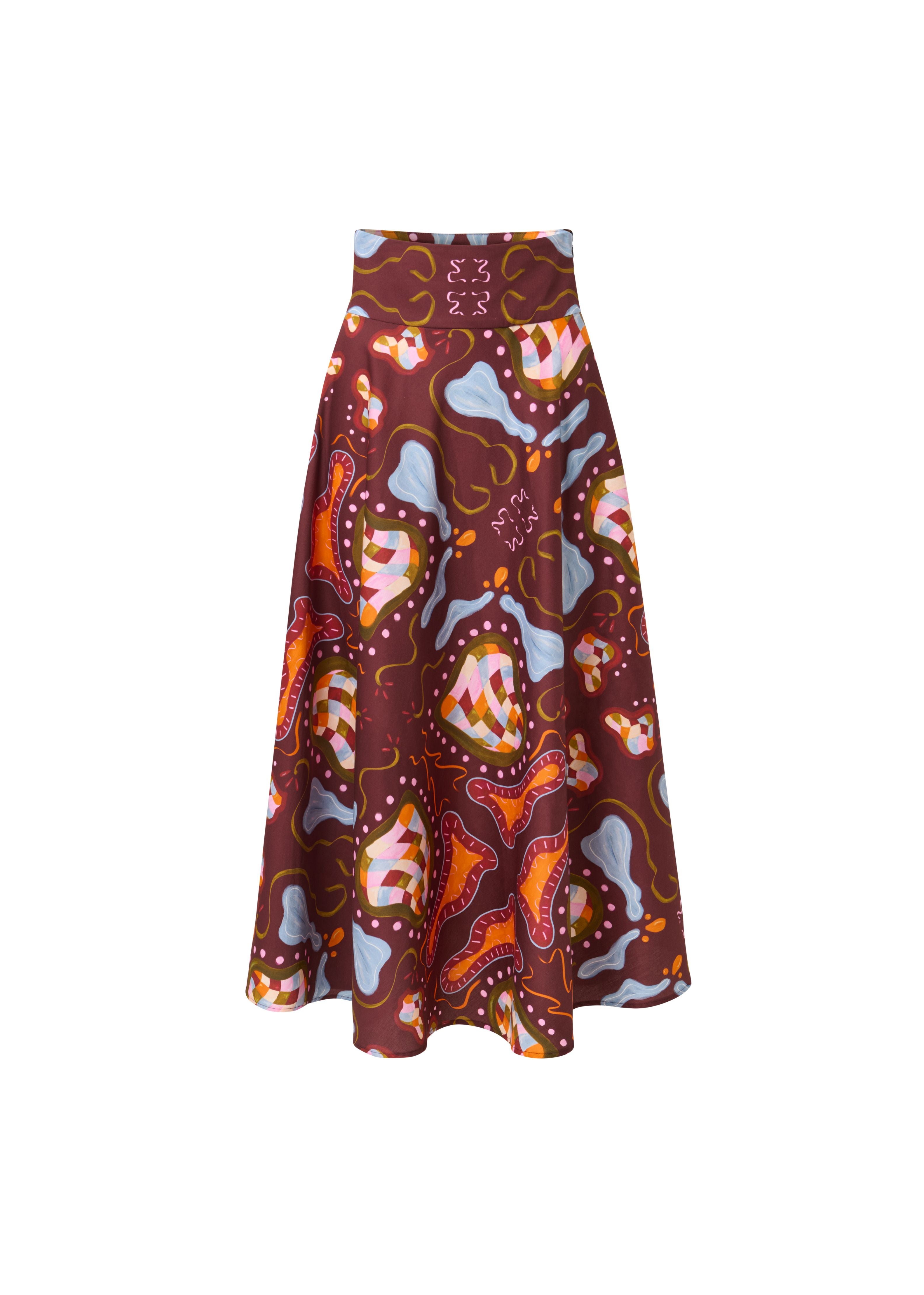 Maxirock ALINA KLEMM Echoes of Art burgundy