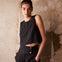 Croptop soft black front