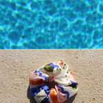Scrunchie Seide Sommer bunt