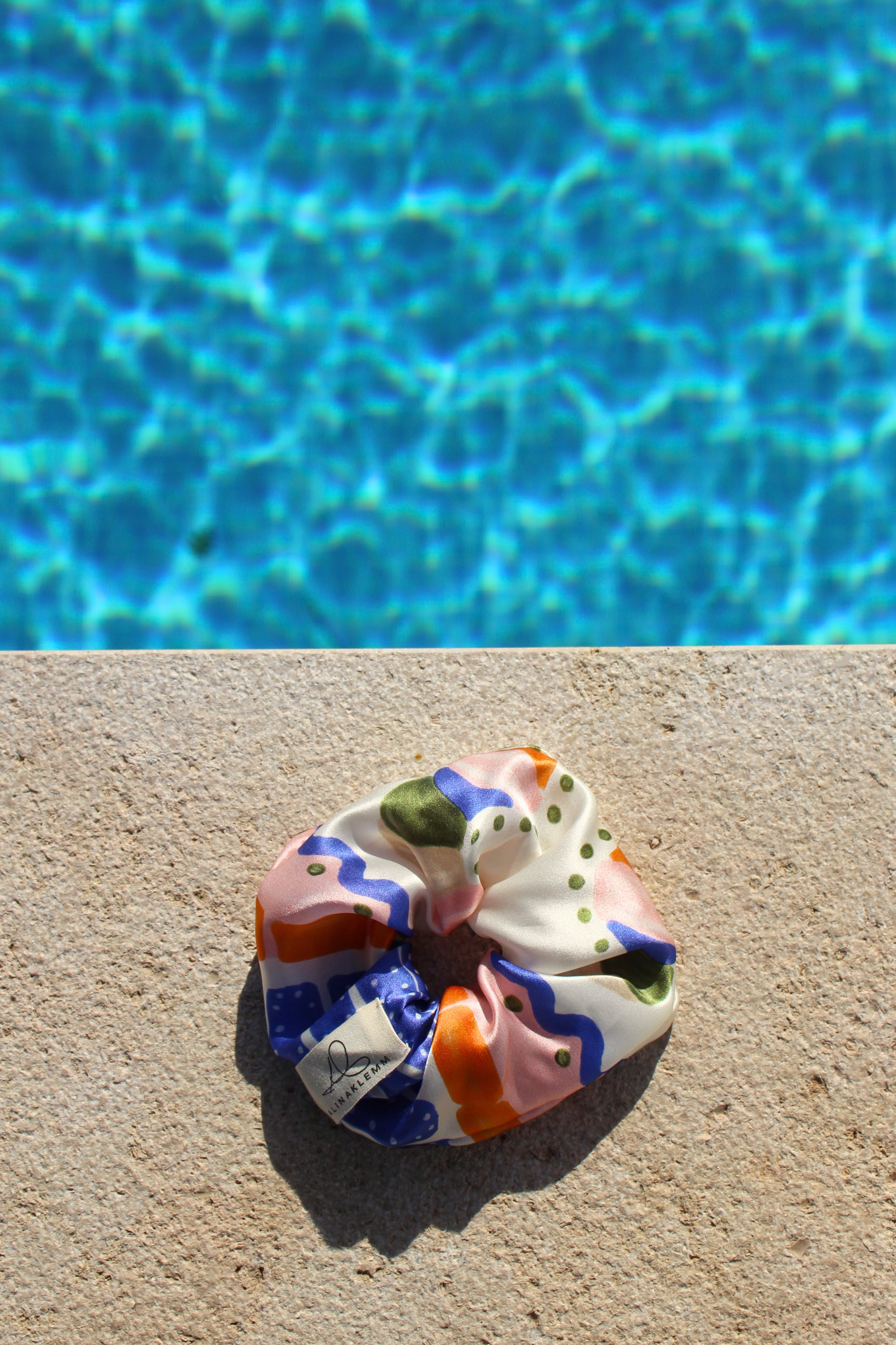 Scrunchie Seide Sommer bunt