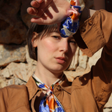 Scrunchie Seide bunt gemustert