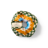 Seiden Scrunchie orange gemustert Produktbild