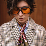 Seiden Tücher oliv Alina Klemm Detail Herbst Outfit