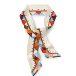 Seidenband Produktbild mediterran bunt gemustertes Design