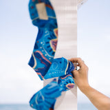 Seidenband blau Alina Klemm Accessoire Damen Seide