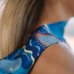 Seidenband blau Alina Klemm Accessoire Damen Seide