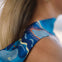 Seidenband blau Alina Klemm Accessoire Damen Seide