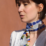 Seidenband blau tragevariante