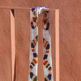 Seidenband bund gemustert Damen Accessoire