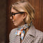 Seidenband creme weiß Hals Accessoire