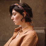 Seidenhaarband bunt gemustert Damenaccessoire von Alina Klemm