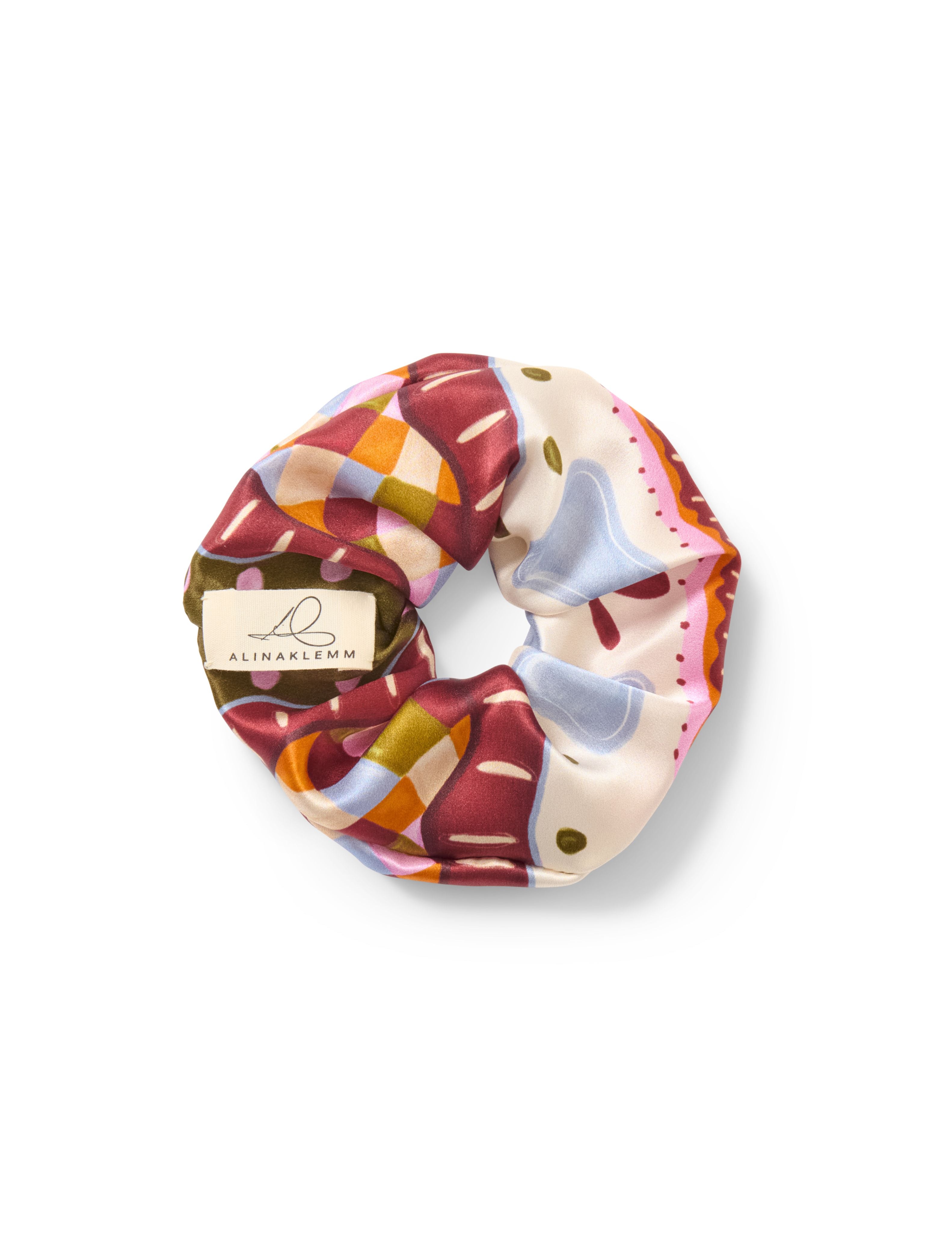 Seidenscrunchie ALINA KLEMM kariert Scrunchie