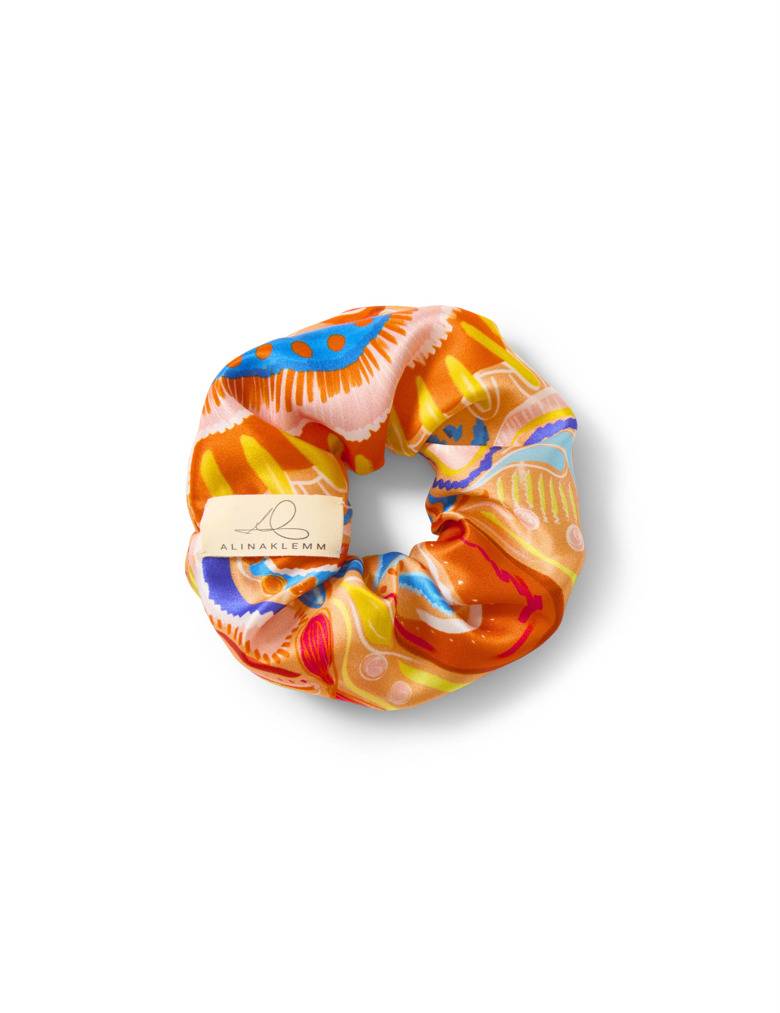 Seidenscrunchie Alina Kemm bunt Seide Damen Accessoire