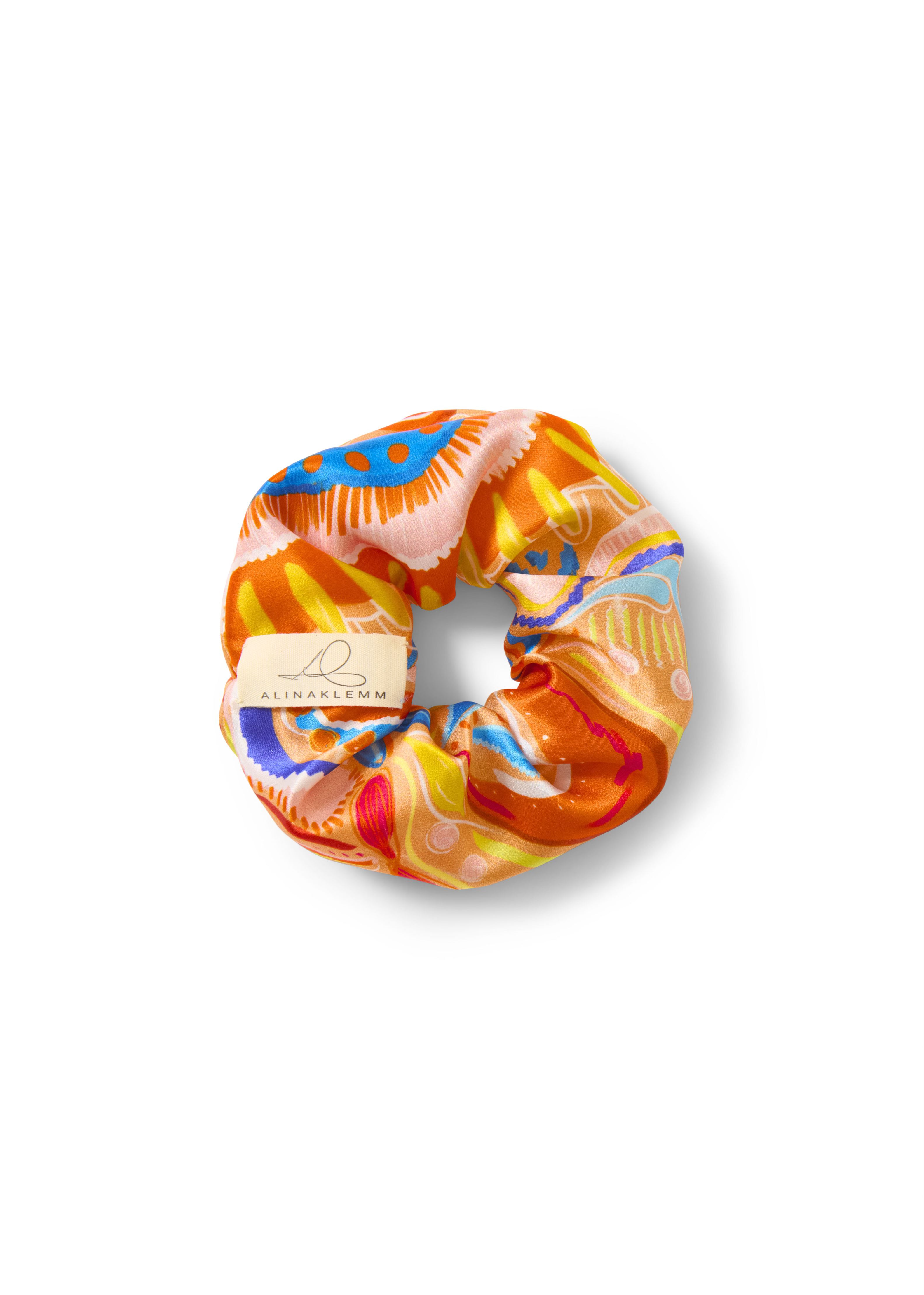 Seidenscrunchie Alina Kemm bunt Seide Damen Accessoire