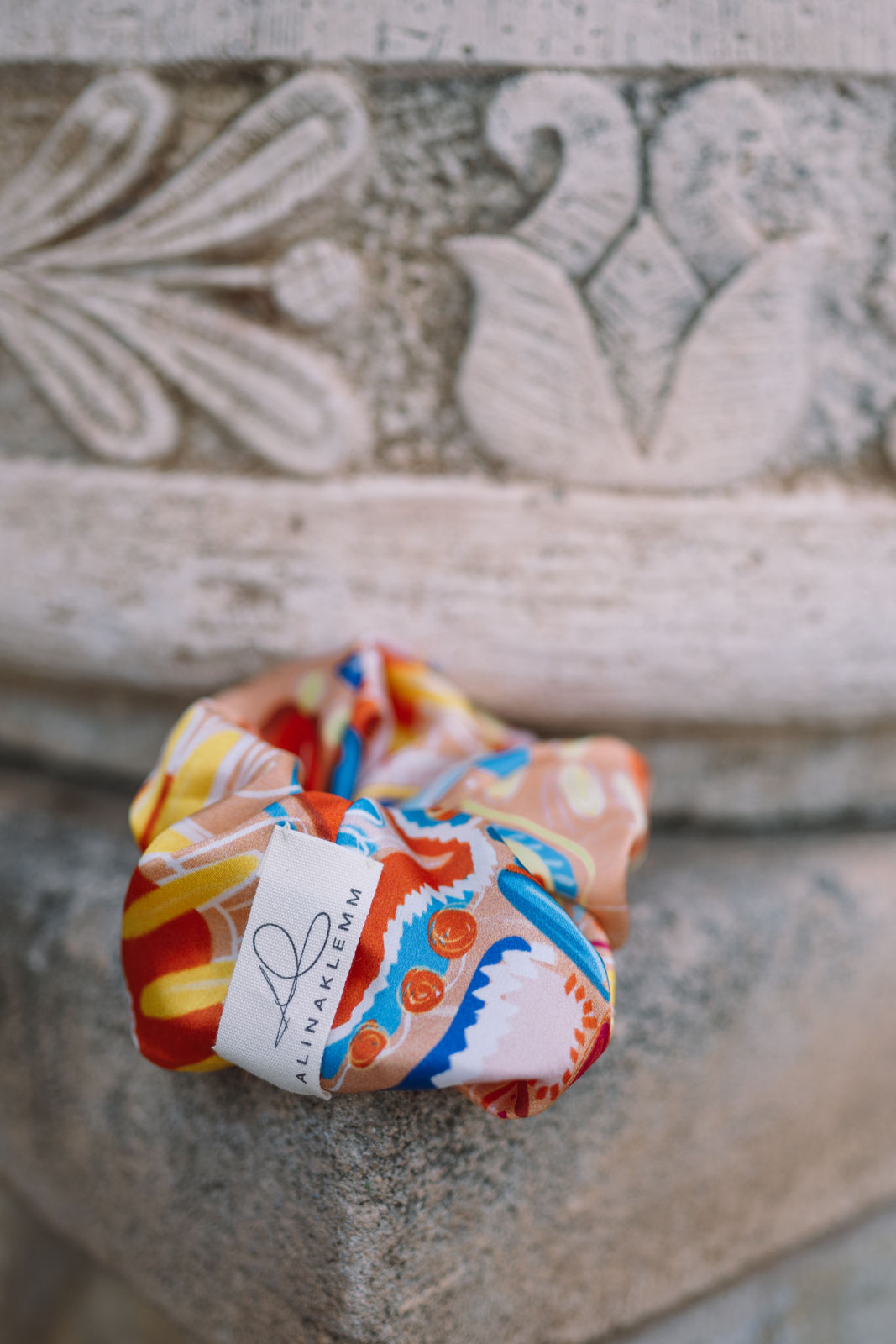 Seidenscrunchie Haargummi Seide Accessoire Alina Klemm bunt
