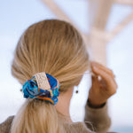 Seidenscrunchie Haargummi Seide Damen Alina Klemm blau